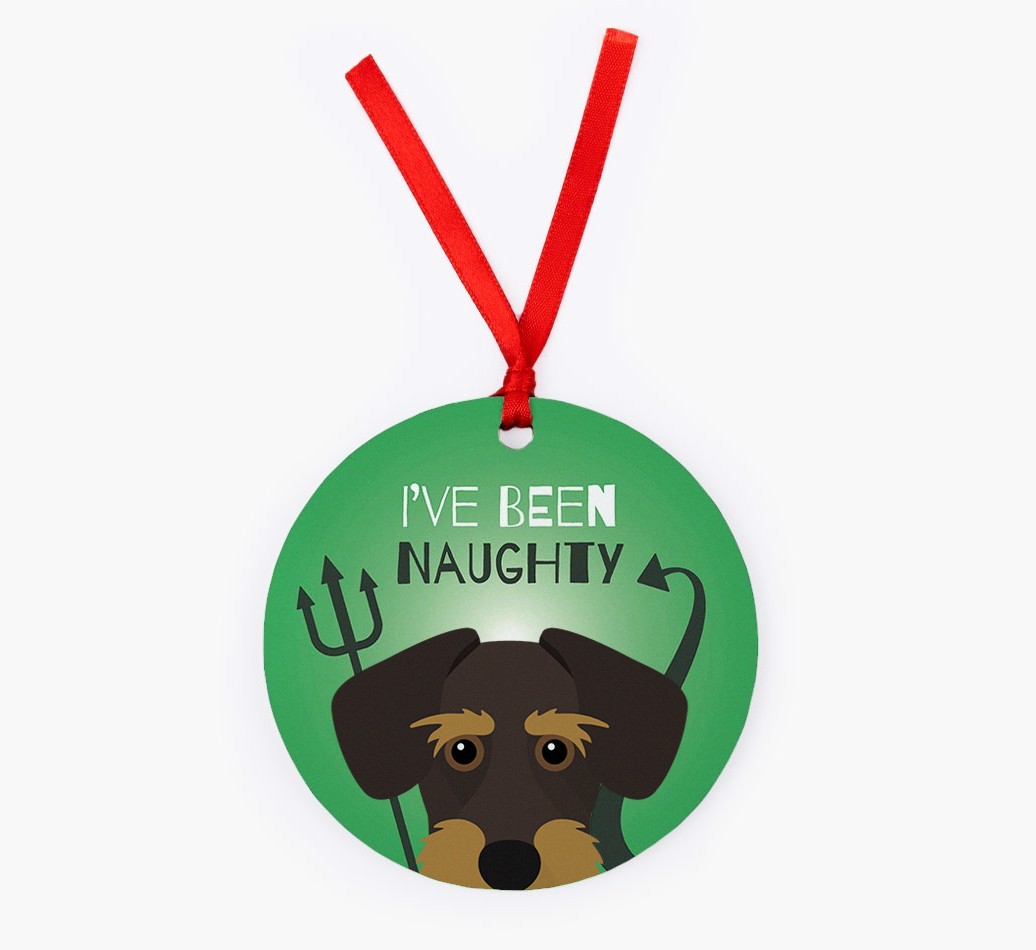 'I've Been Naughty' - {breedFullName} Christmas Decoration