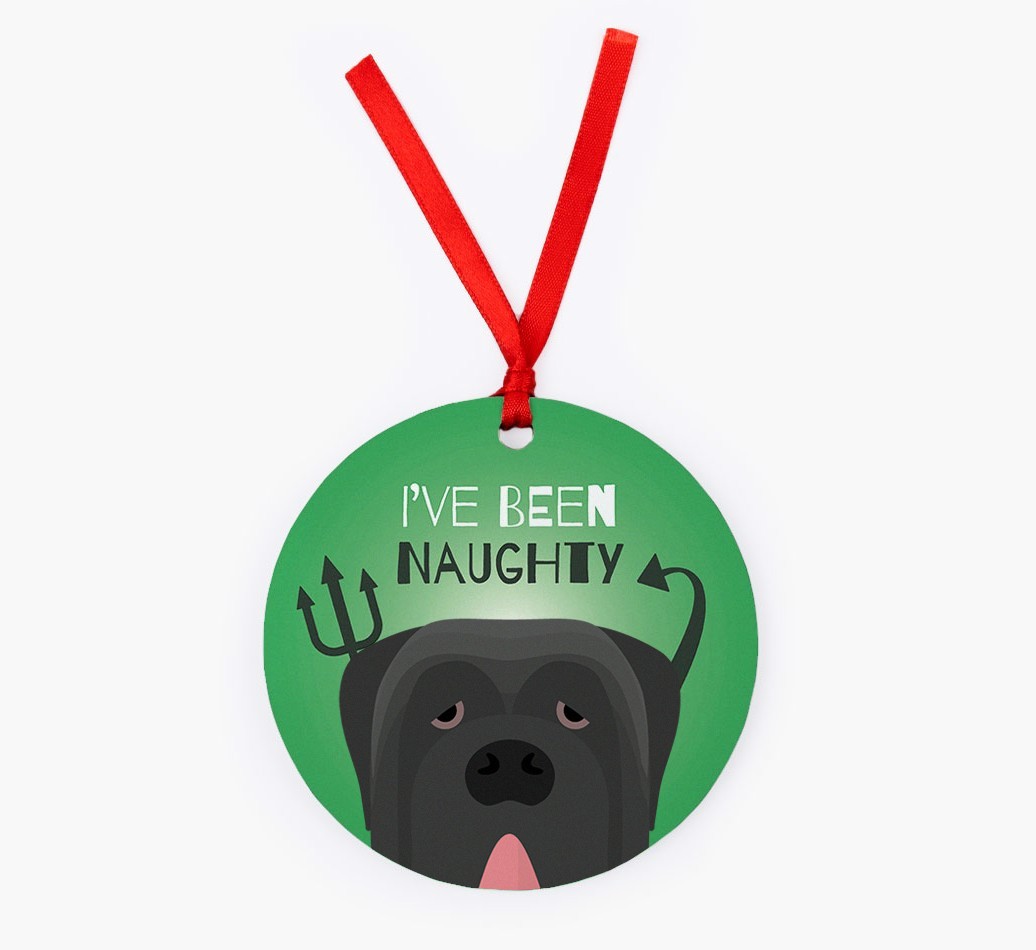 'I've Been Naughty' - {breedFullName} Christmas Decoration