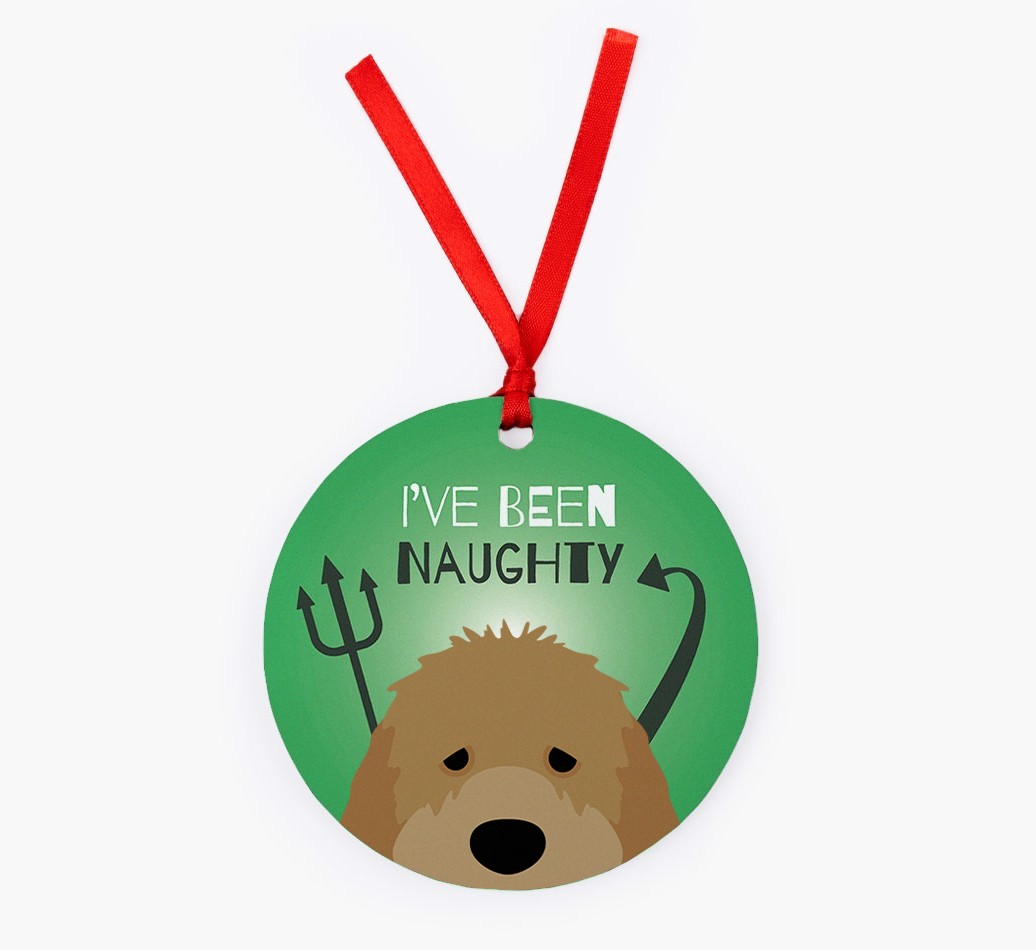 'I've Been Naughty' - {breedFullName} Christmas Decoration