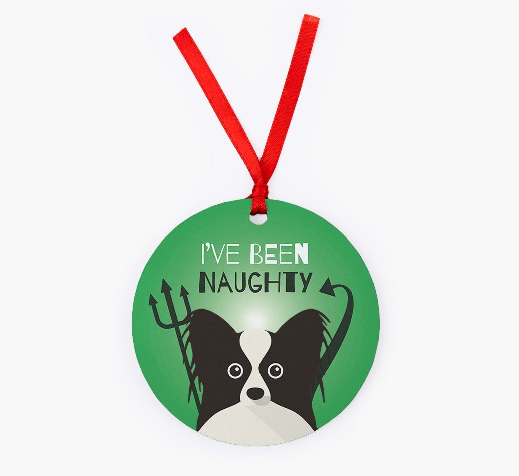 'I've Been Naughty' - {breedFullName} Christmas Decoration