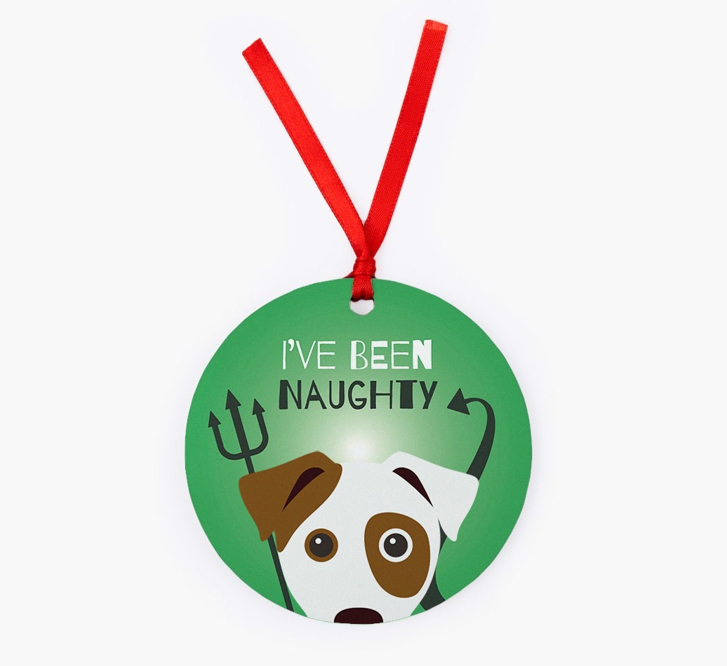 'I've Been Naughty' - {breedFullName} Christmas Decoration