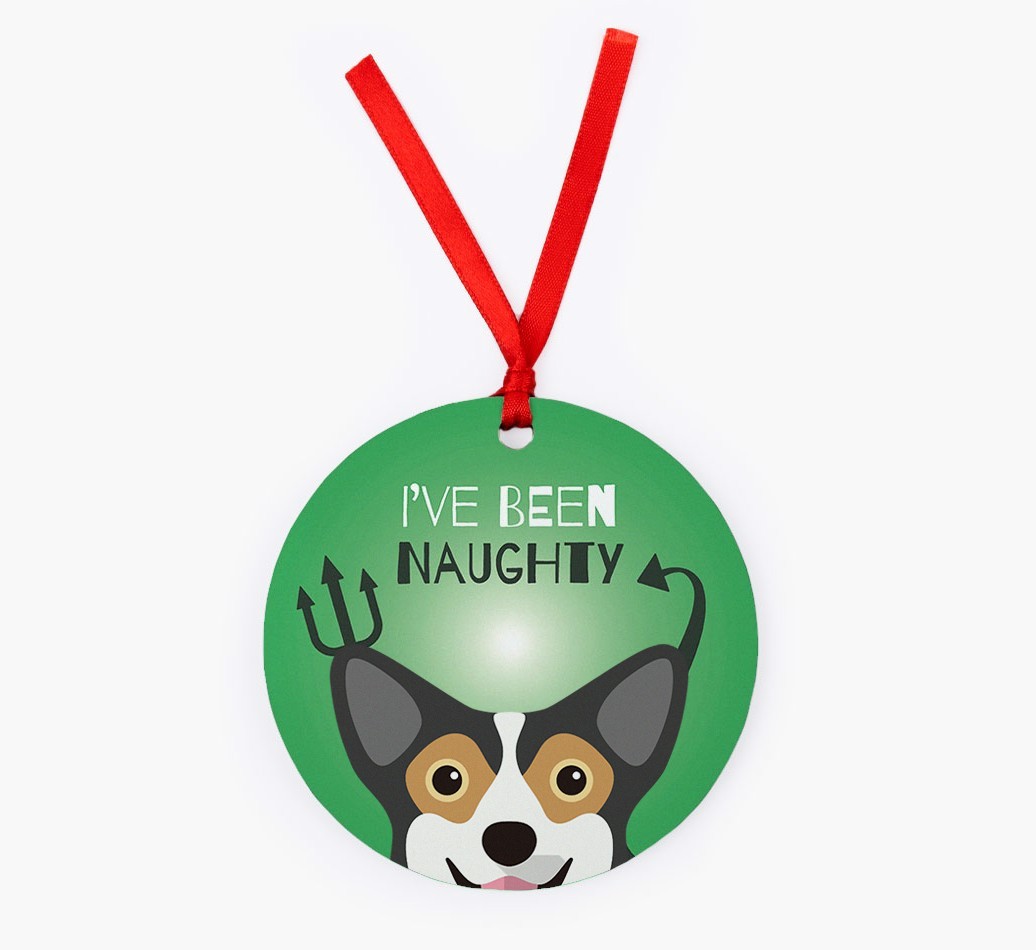 'I've Been Naughty' - {breedFullName} Christmas Decoration