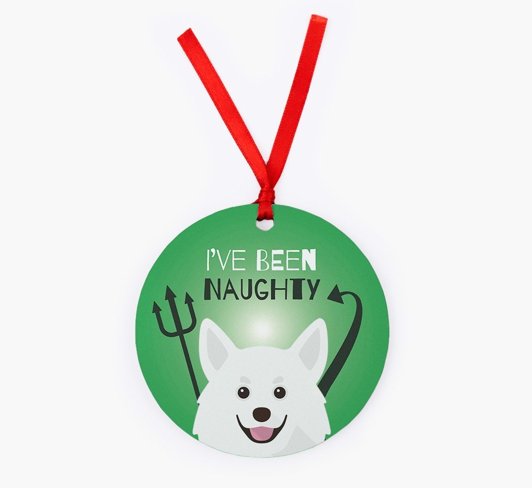 'I've Been Naughty' - {breedFullName} Christmas Decoration