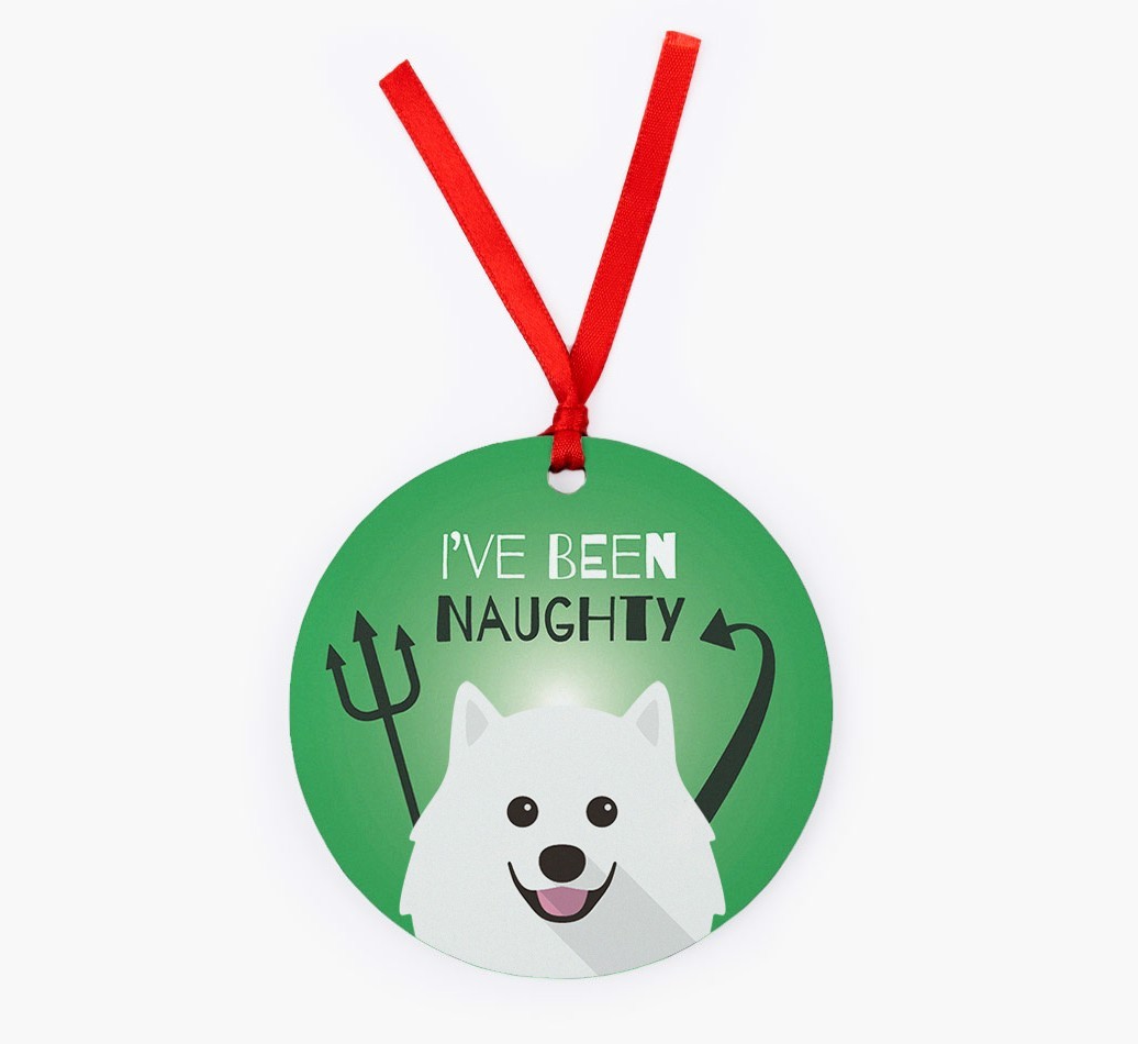 'I've Been Naughty' - {breedFullName} Christmas Decoration