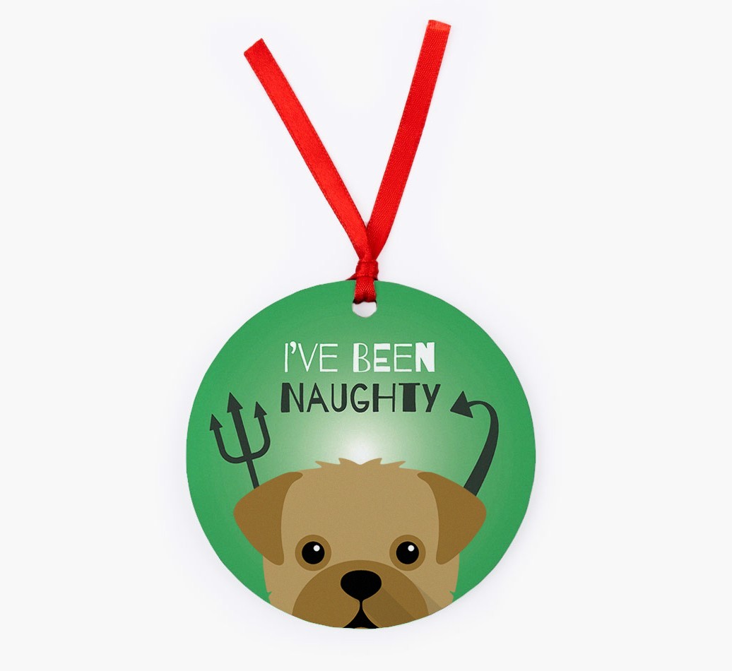 'I've Been Naughty' - {breedFullName} Christmas Decoration