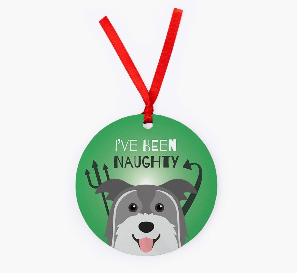 'I've Been Naughty' - {breedFullName} Christmas Decoration