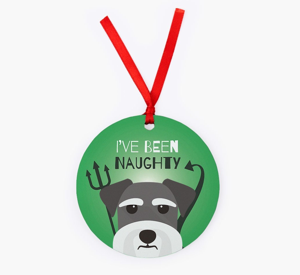 'I've Been Naughty' - {breedFullName} Christmas Decoration