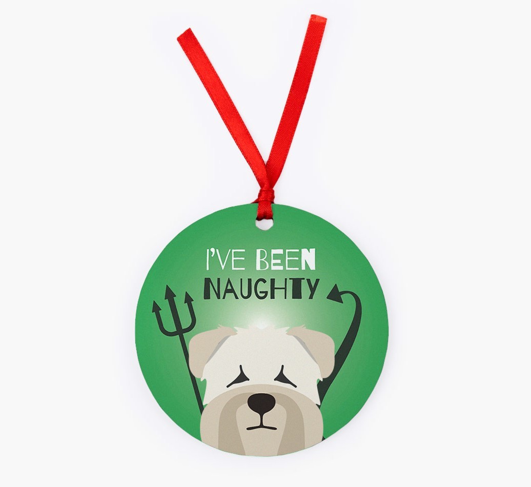 'I've Been Naughty' - {breedFullName} Christmas Decoration