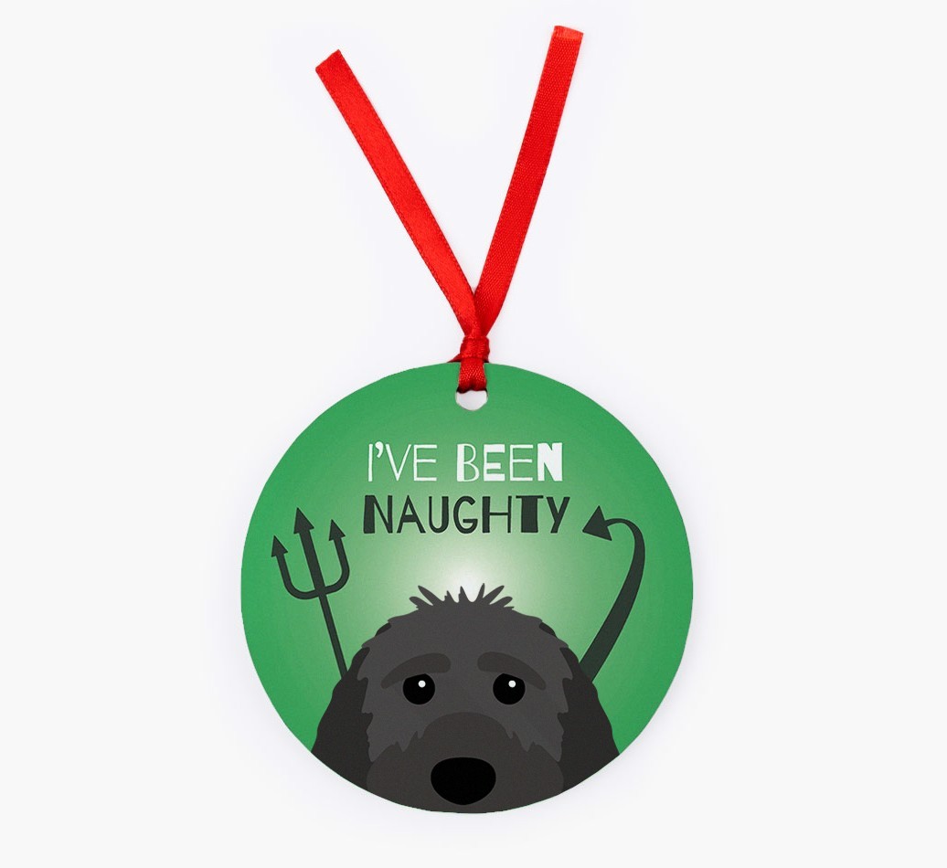 'I've Been Naughty' - {breedFullName} Christmas Decoration