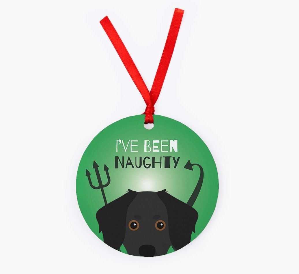 'I've Been Naughty' - {breedFullName} Christmas Decoration