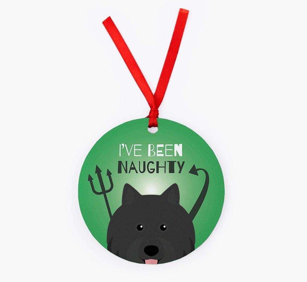 'I've Been Naughty' - {breedFullName} Christmas Decoration