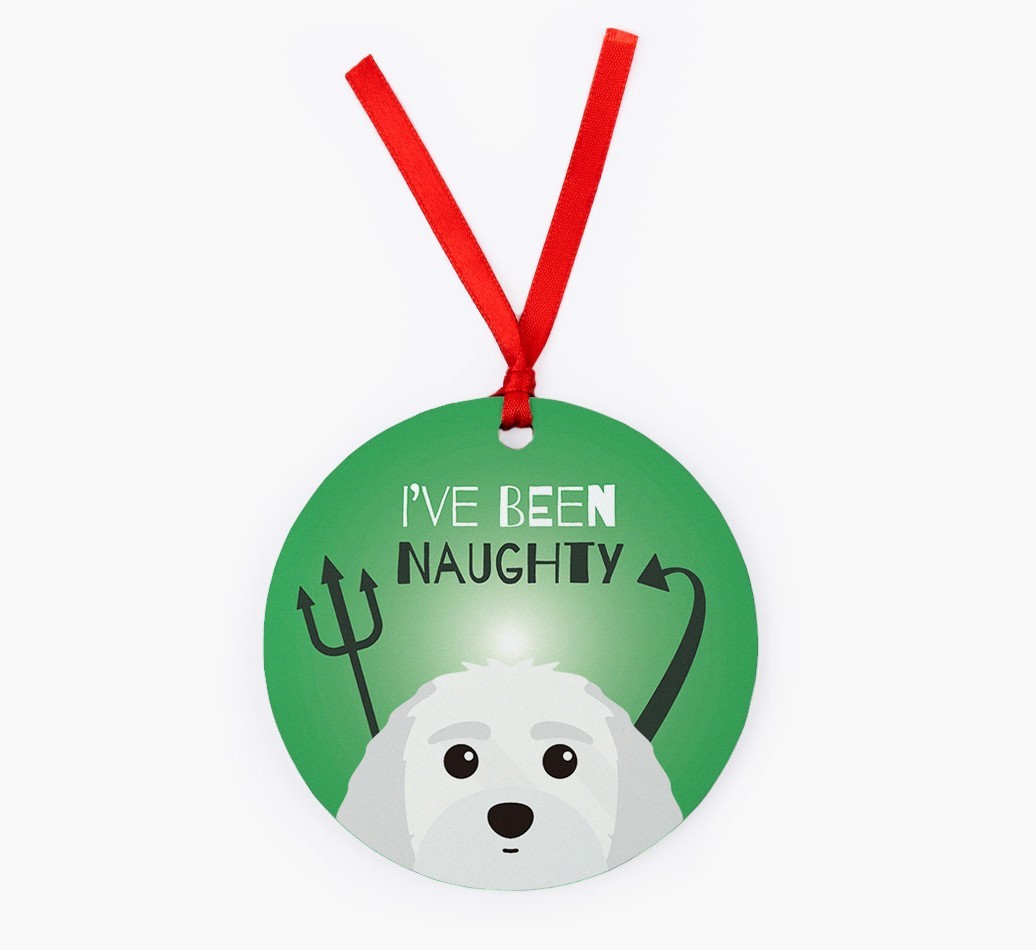 'I've Been Naughty' - {breedFullName} Christmas Decoration