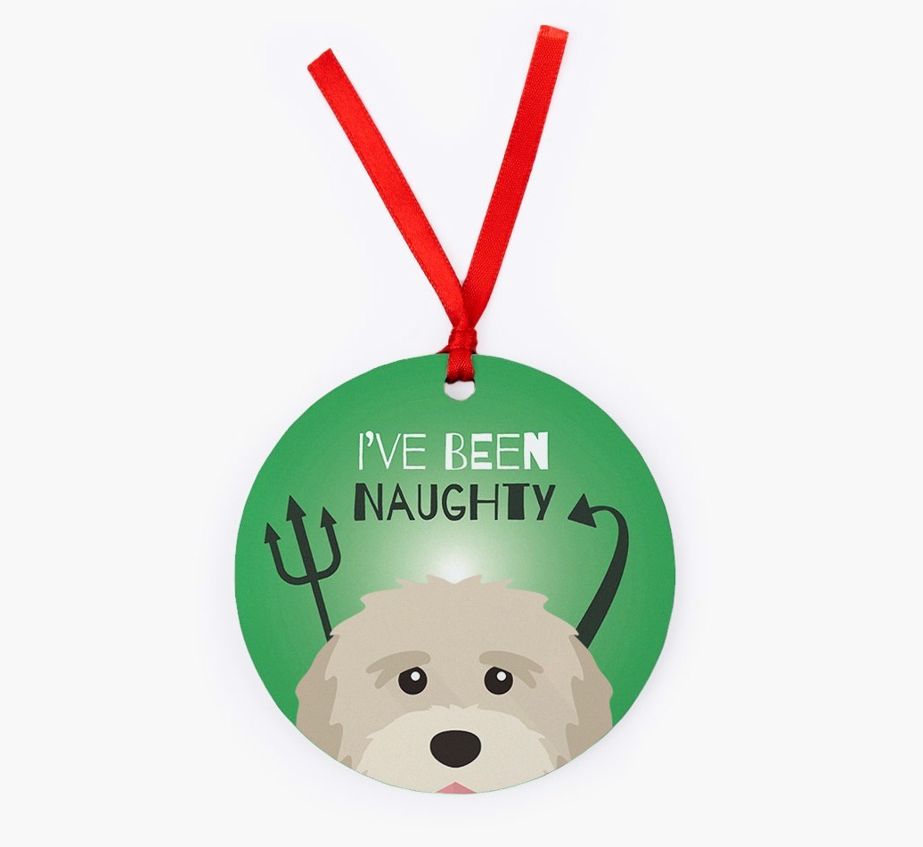 'I've Been Naughty' - {breedFullName} Christmas Decoration