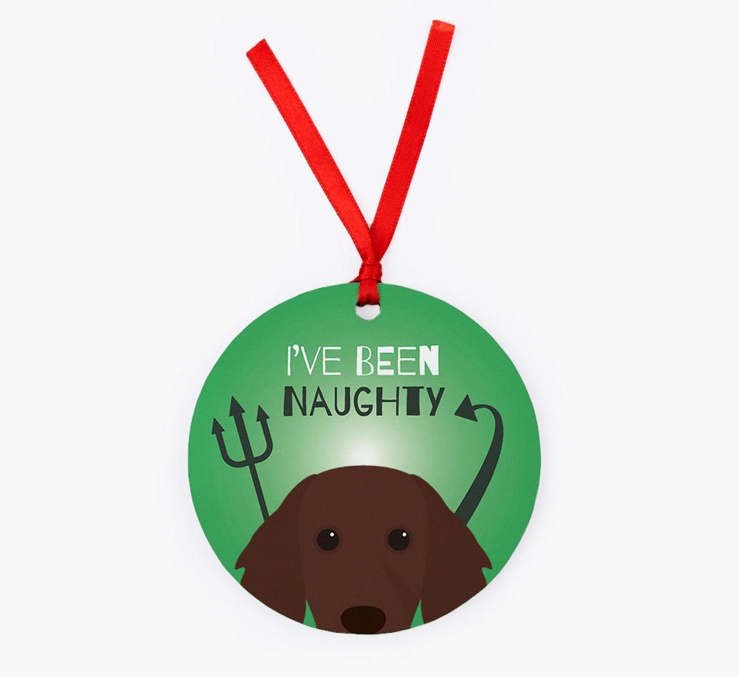 'I've Been Naughty' - {breedFullName} Christmas Decoration