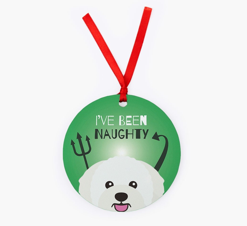 'I've Been Naughty' - {breedFullName} Christmas Decoration