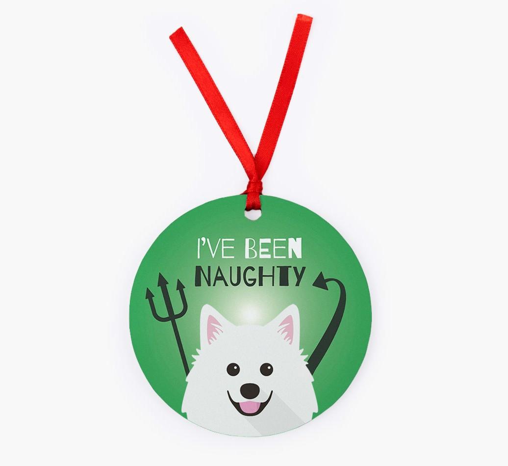 'I've Been Naughty' - {breedFullName} Christmas Decoration