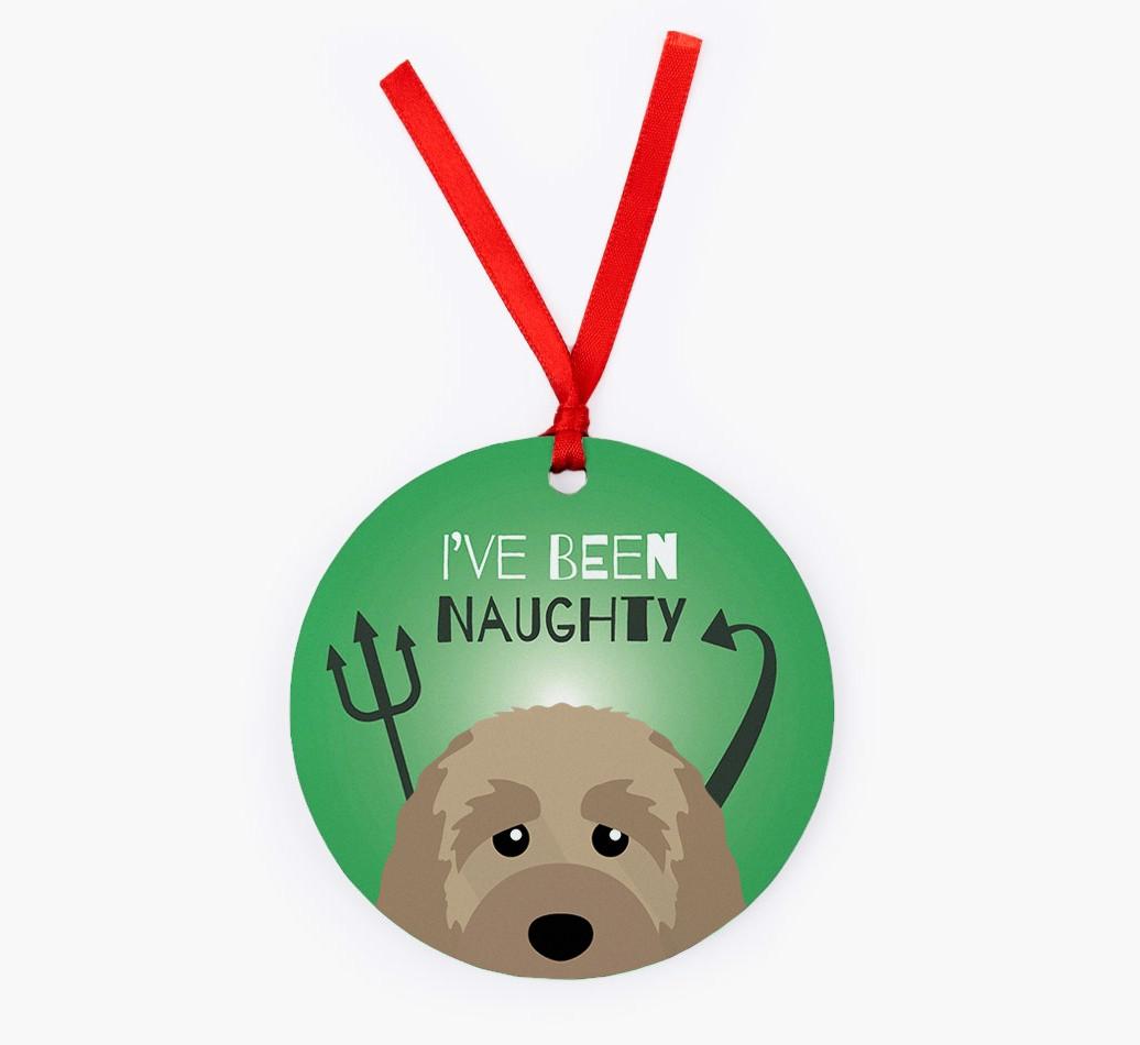'I've Been Naughty' - {breedFullName} Christmas Decoration