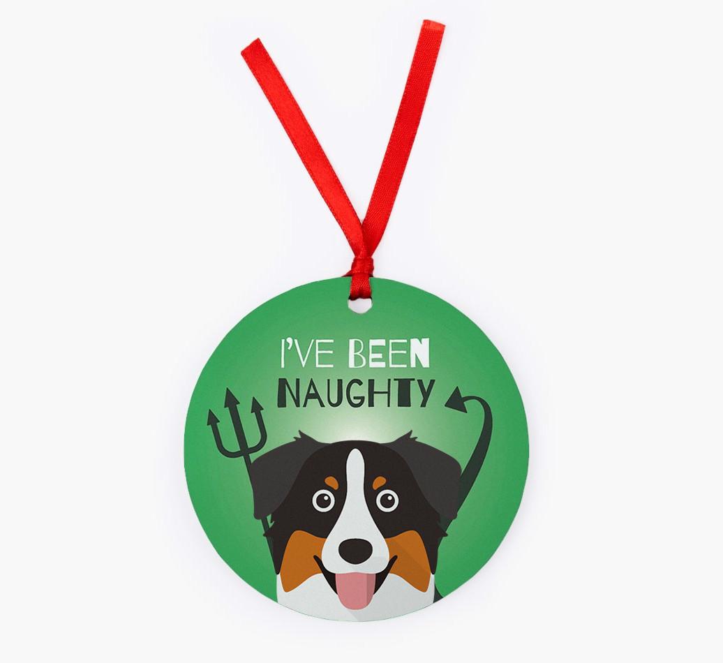 'I've Been Naughty' - {breedFullName} Christmas Decoration