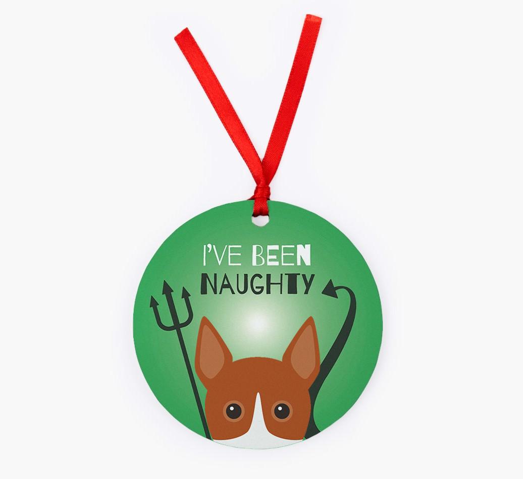 'I've Been Naughty' - {breedFullName} Christmas Decoration