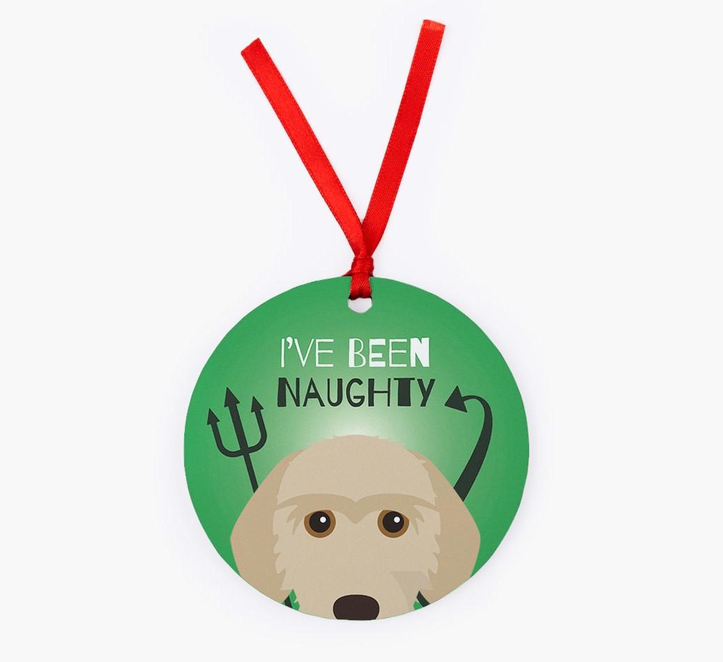 'I've Been Naughty' - {breedFullName} Christmas Decoration