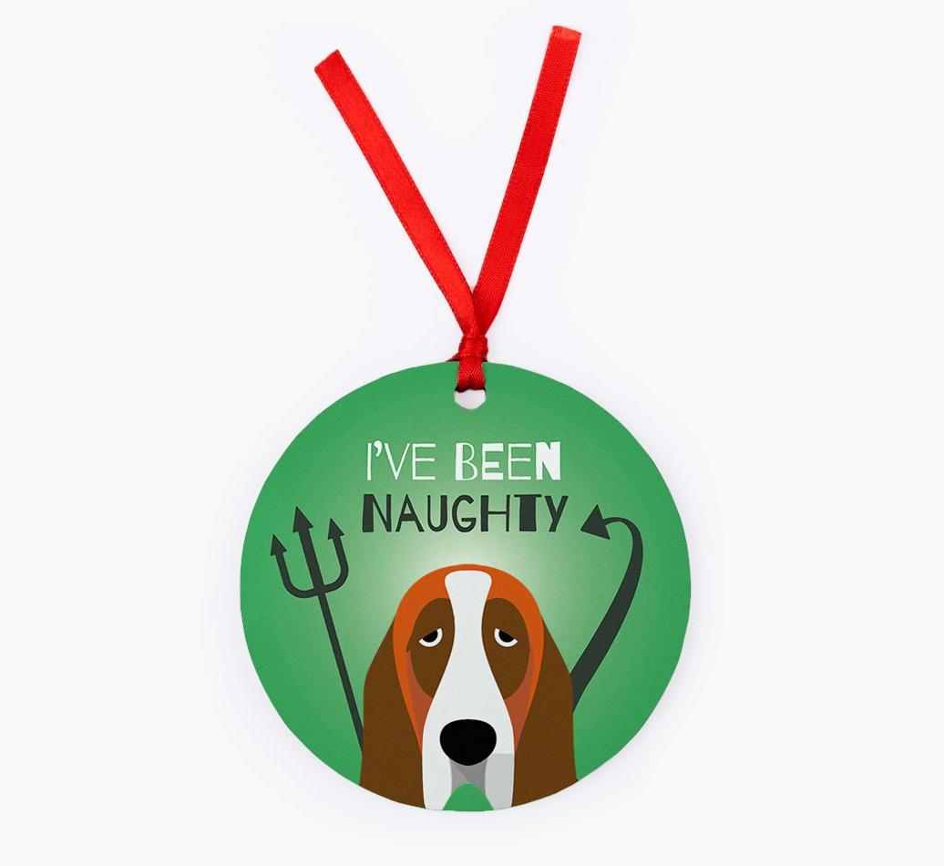 'I've Been Naughty' - {breedFullName} Christmas Decoration