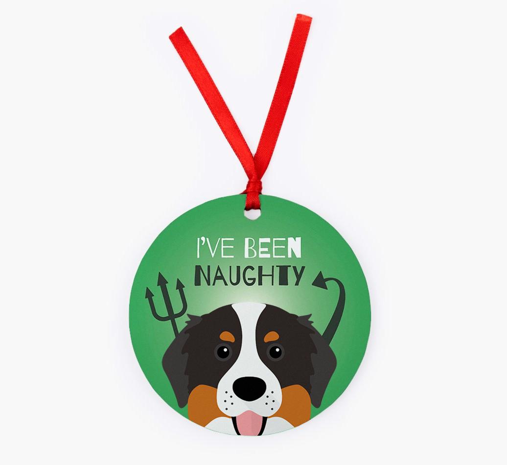'I've Been Naughty' - {breedFullName} Christmas Decoration