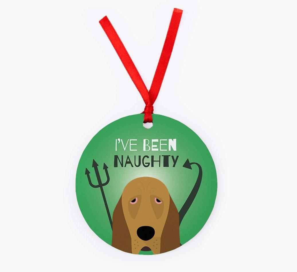 'I've Been Naughty' - {breedFullName} Christmas Decoration