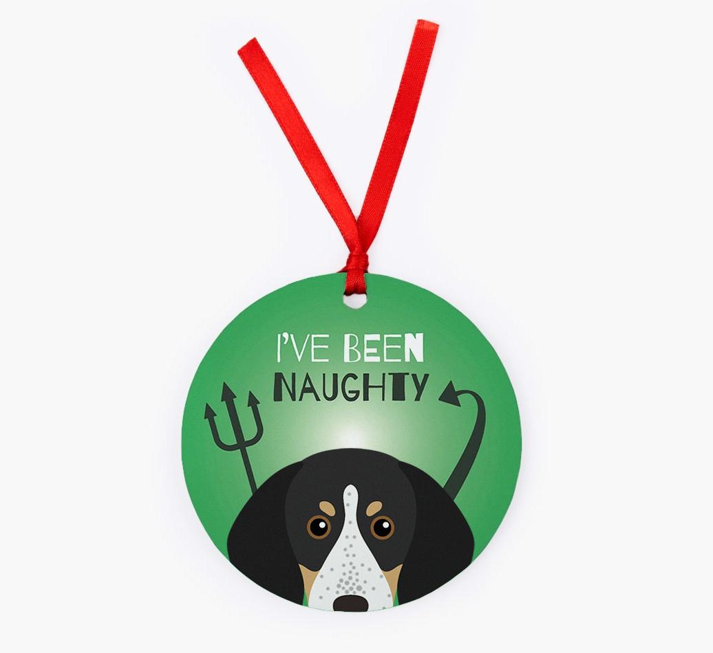 'I've Been Naughty' - {breedFullName} Christmas Decoration
