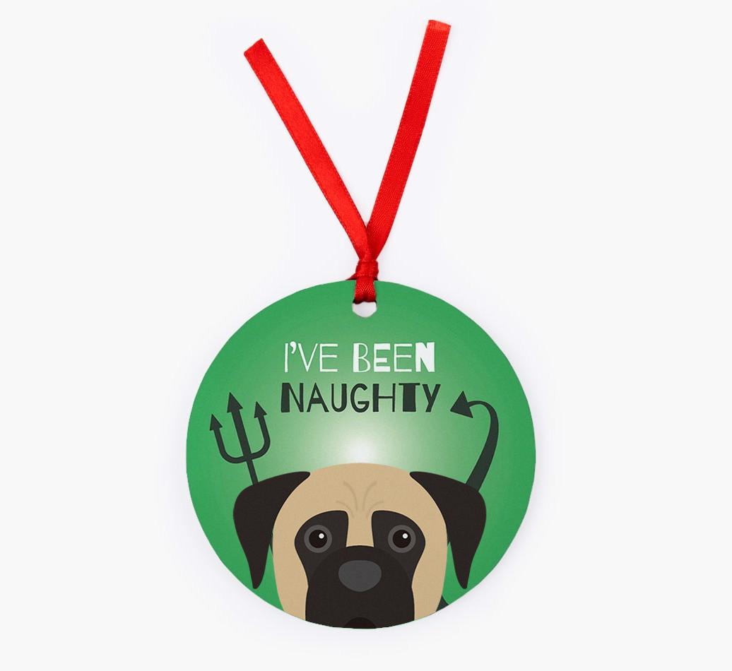 'I've Been Naughty' - {breedFullName} Christmas Decoration