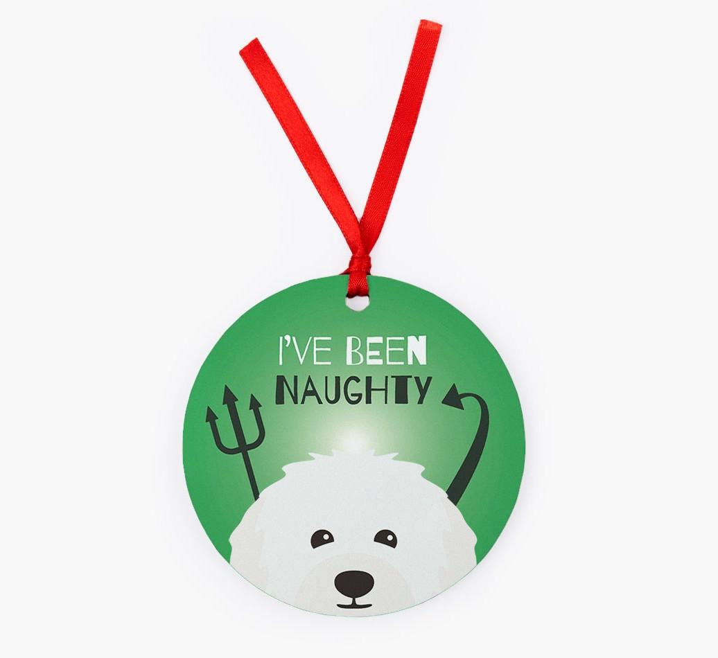 'I've Been Naughty' - {breedFullName} Christmas Decoration