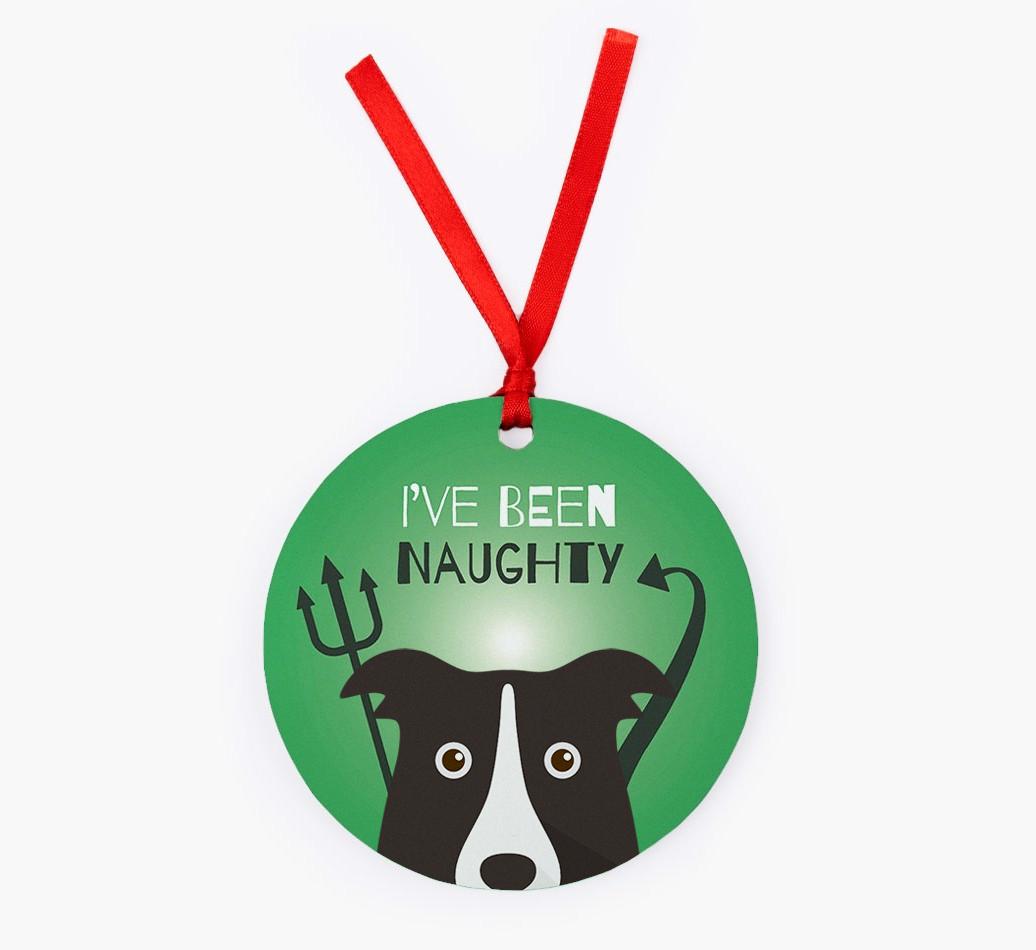 'I've Been Naughty' - {breedFullName} Christmas Decoration