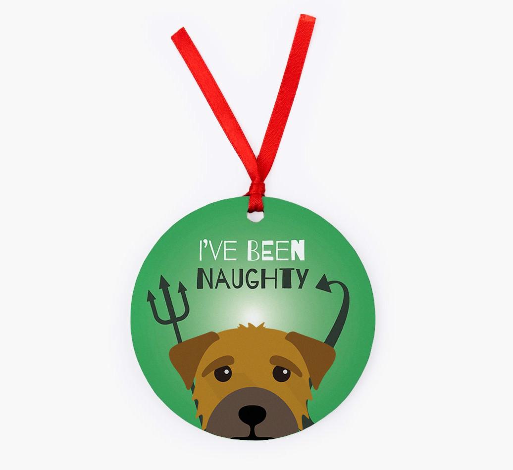 'I've Been Naughty' - {breedFullName} Christmas Decoration