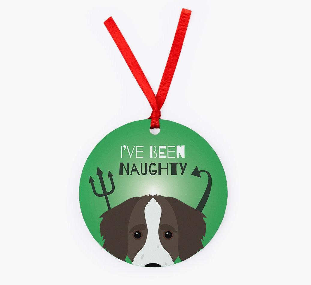 'I've Been Naughty' - {breedFullName} Christmas Decoration