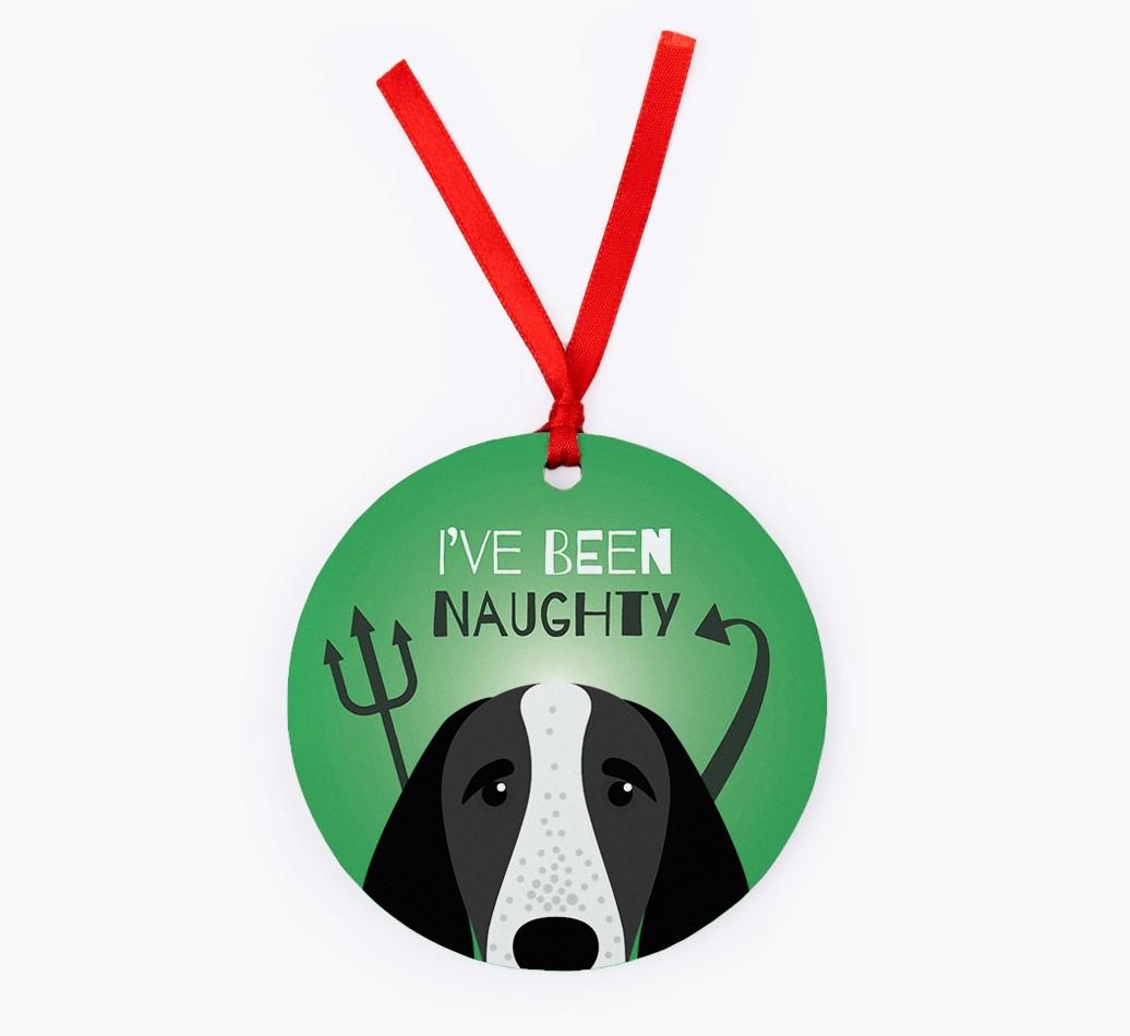 'I've Been Naughty' - {breedFullName} Christmas Decoration