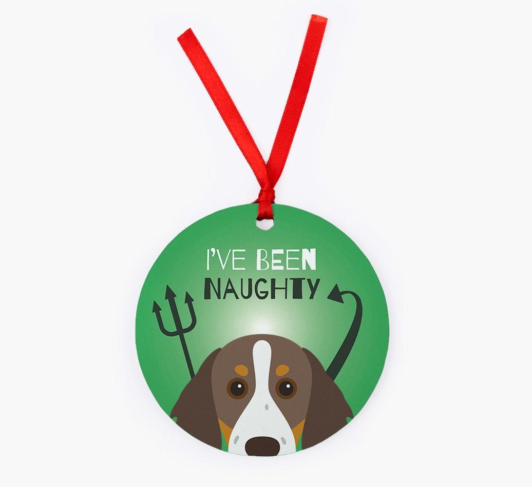 'I've Been Naughty' - {breedFullName} Christmas Decoration