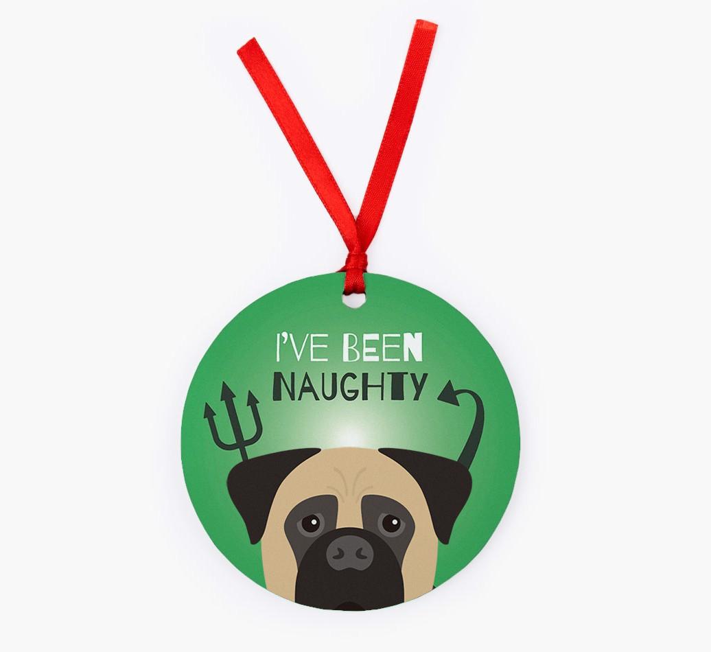 'I've Been Naughty' - {breedFullName} Christmas Decoration