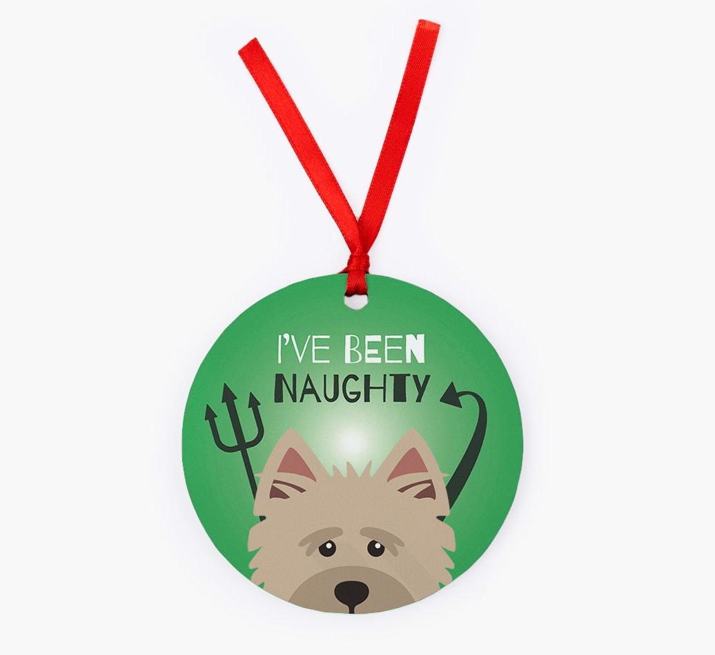 'I've Been Naughty' - {breedFullName} Christmas Decoration