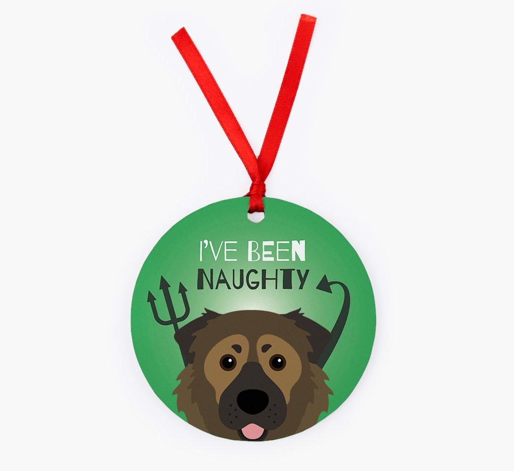 'I've Been Naughty' - {breedFullName} Christmas Decoration