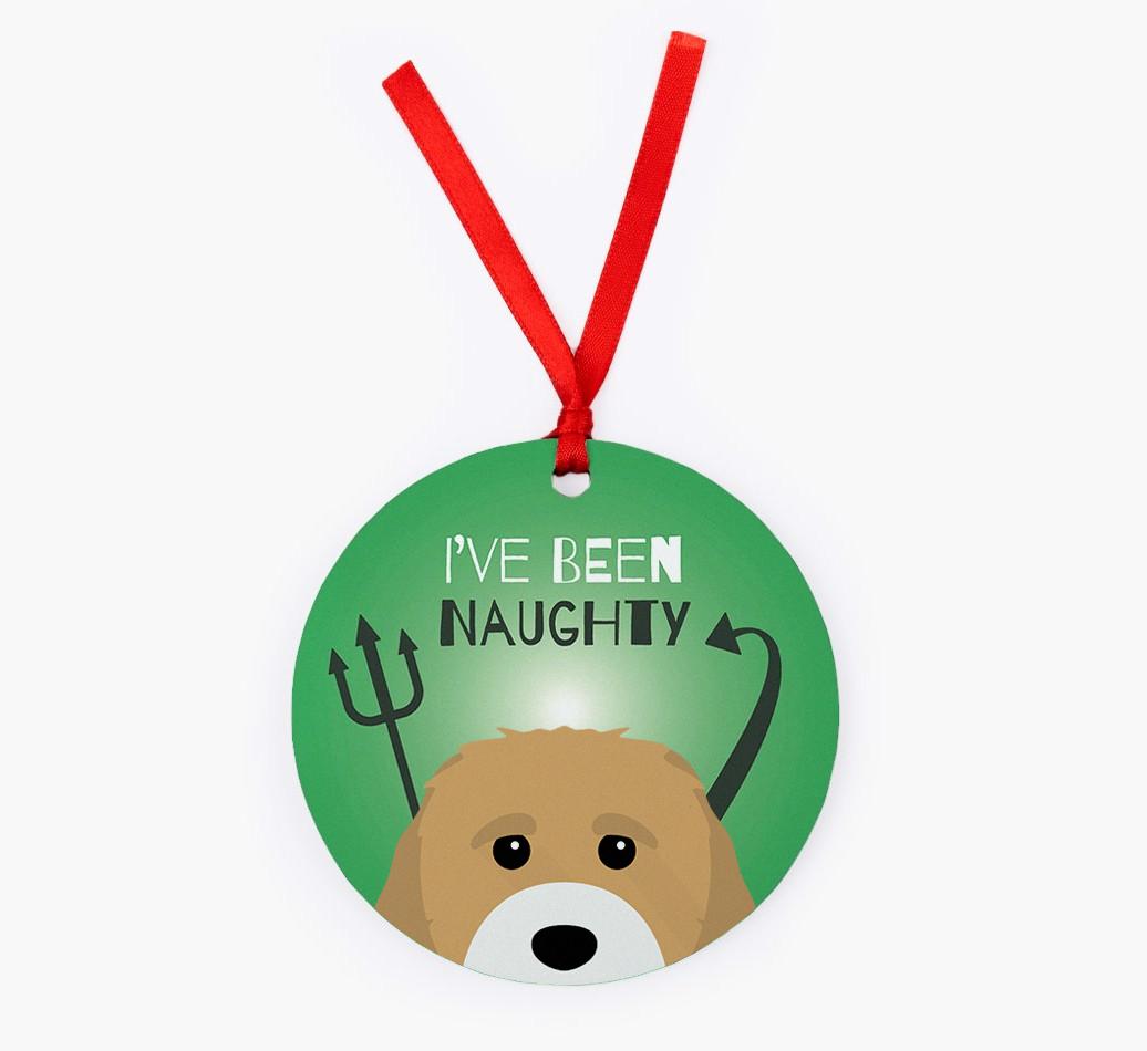 'I've Been Naughty' - {breedFullName} Christmas Decoration