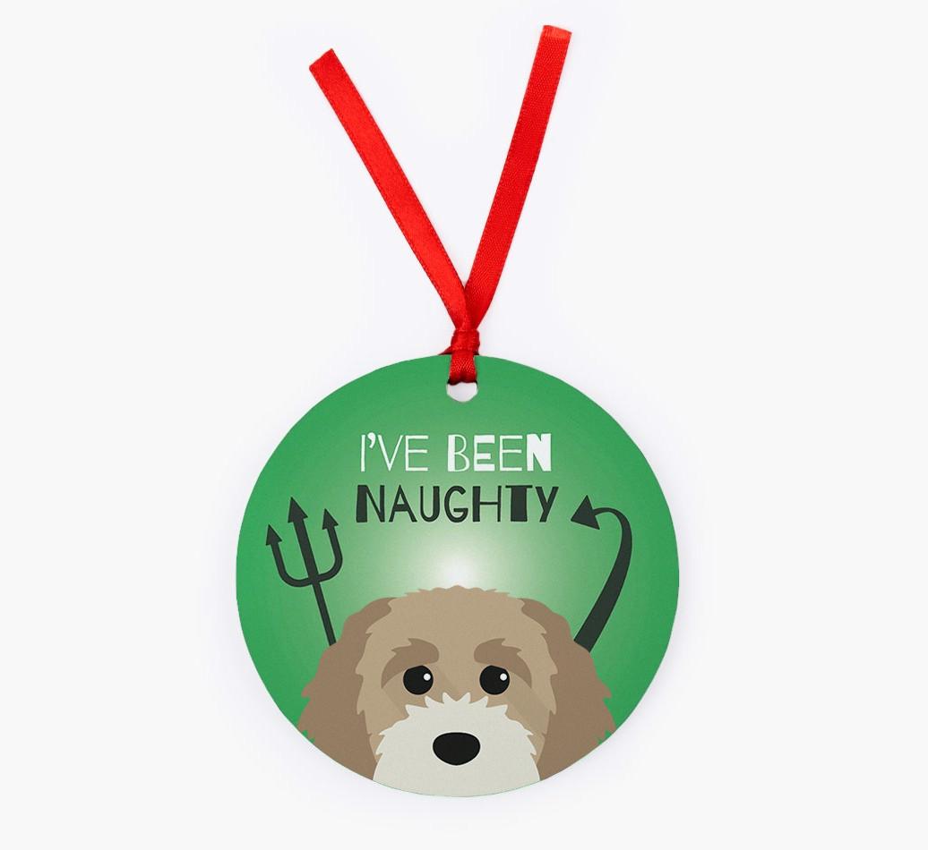 'I've Been Naughty' - {breedFullName} Christmas Decoration