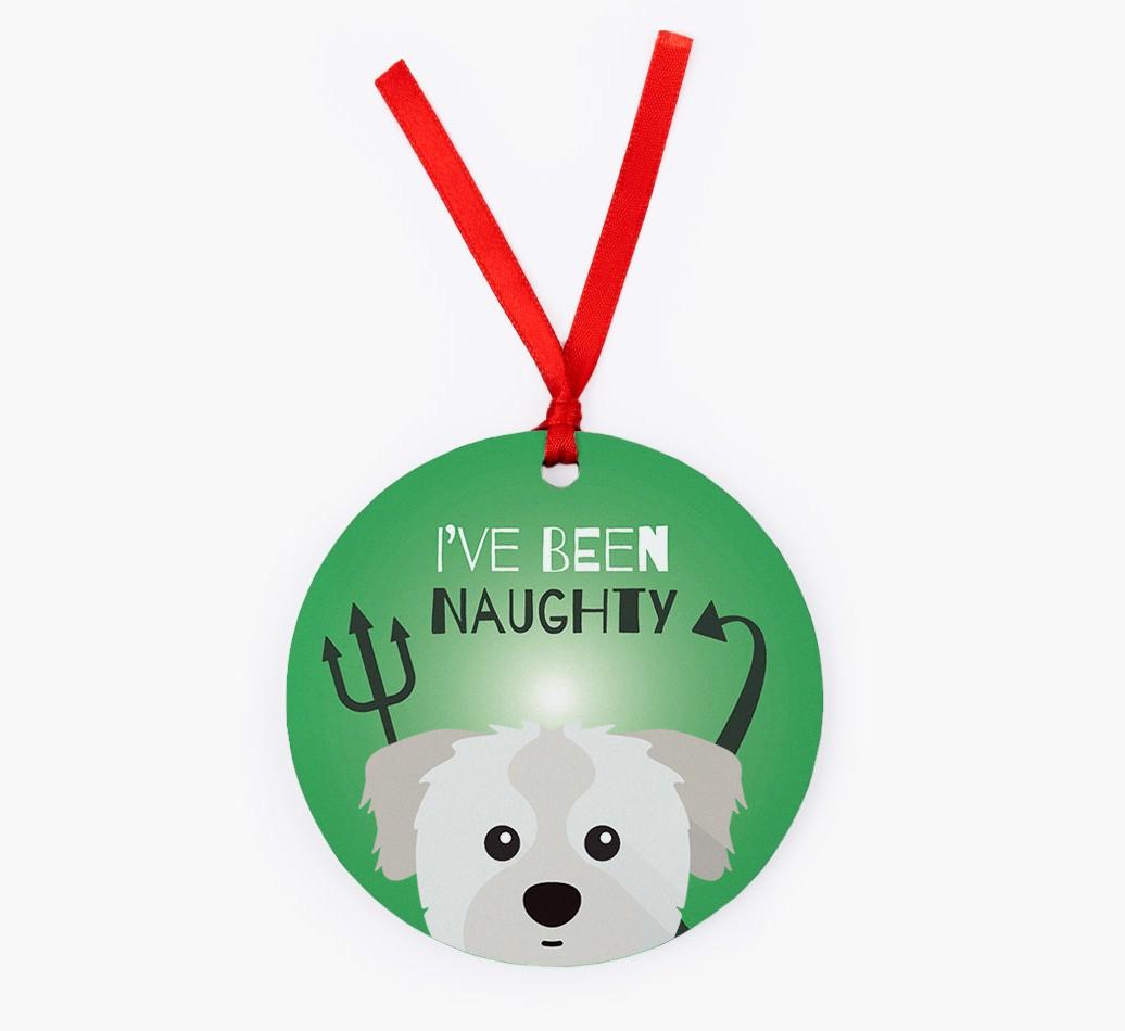 'I've Been Naughty' - {breedFullName} Christmas Decoration