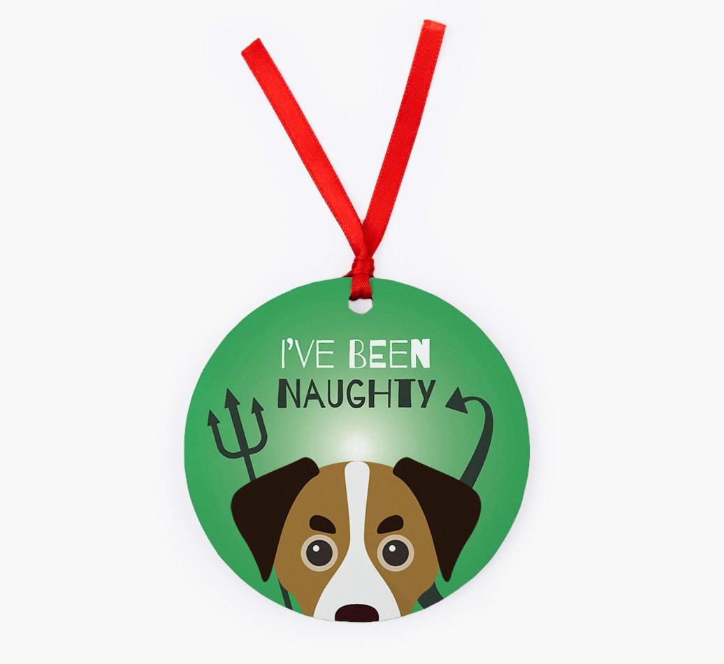 'I've Been Naughty' - {breedFullName} Christmas Decoration