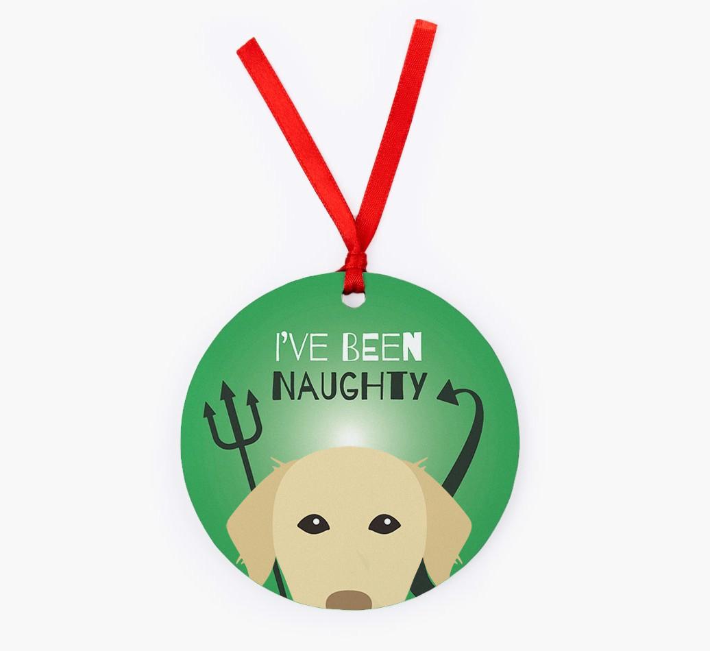 'I've Been Naughty' - {breedFullName} Christmas Decoration