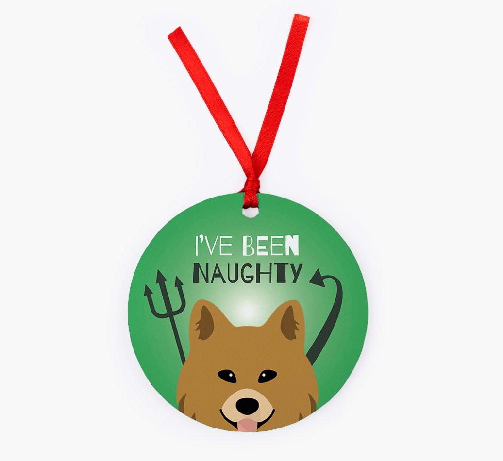 'I've Been Naughty' - {breedFullName} Christmas Decoration