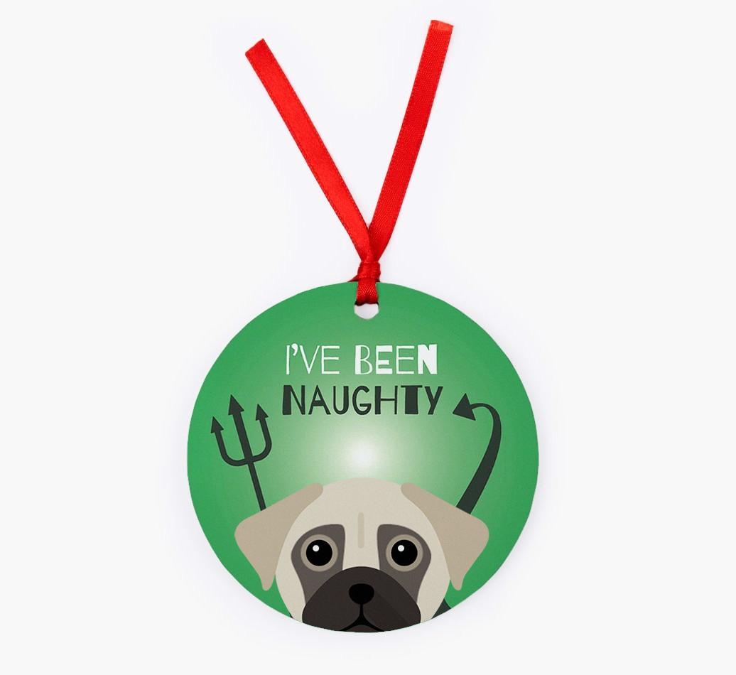 'I've Been Naughty' - {breedFullName} Christmas Decoration