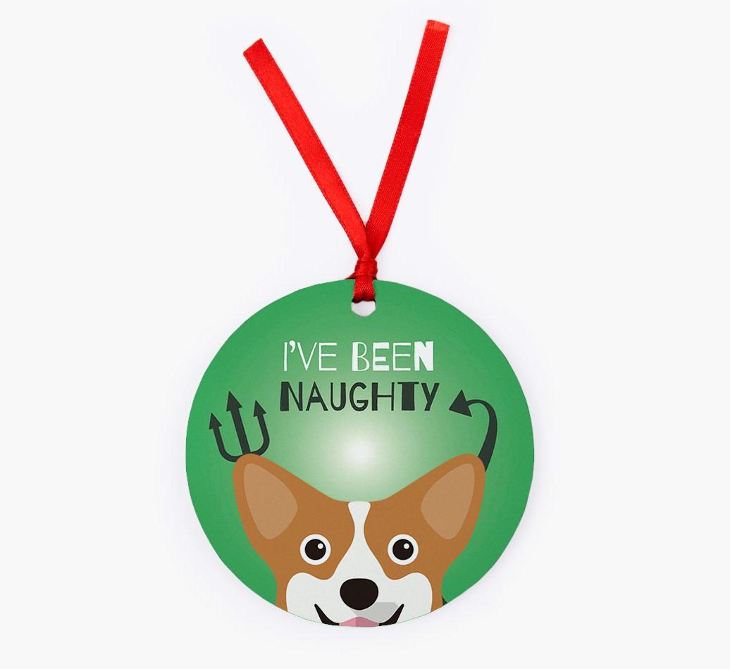 'I've Been Naughty' - {breedFullName} Christmas Decoration
