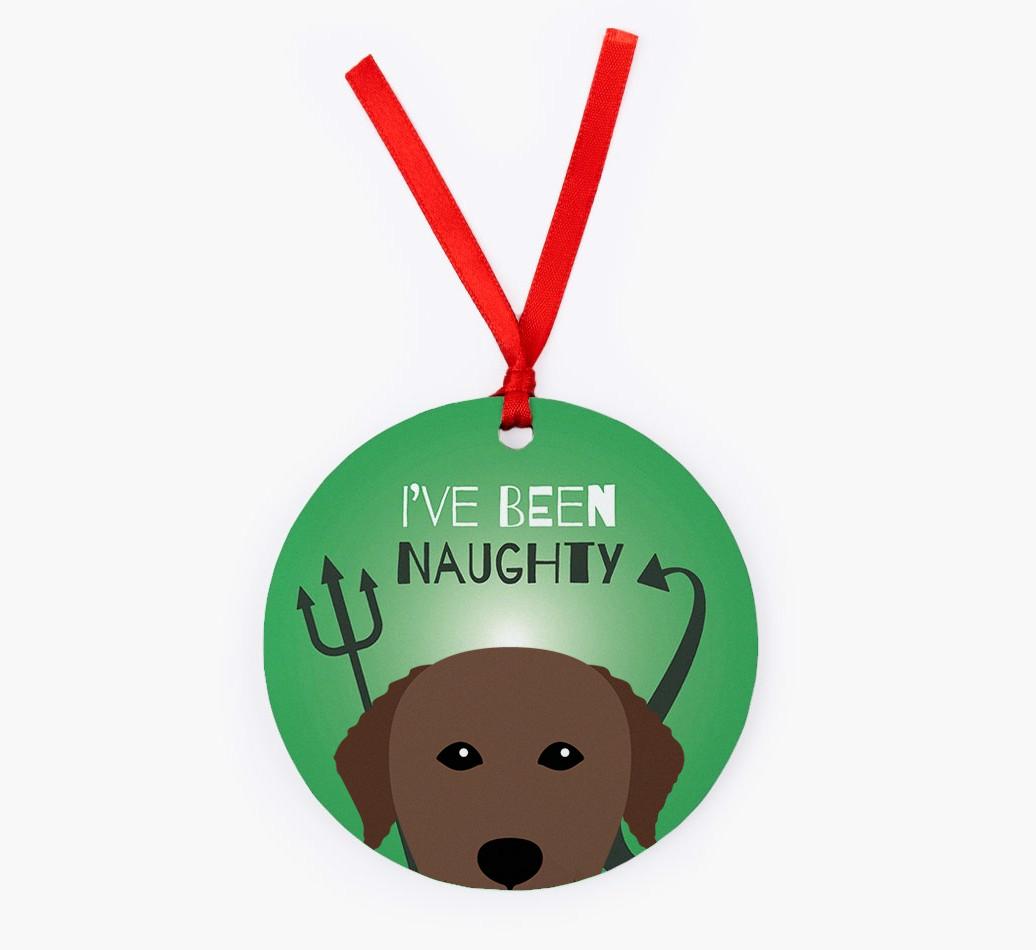 'I've Been Naughty' - {breedFullName} Christmas Decoration