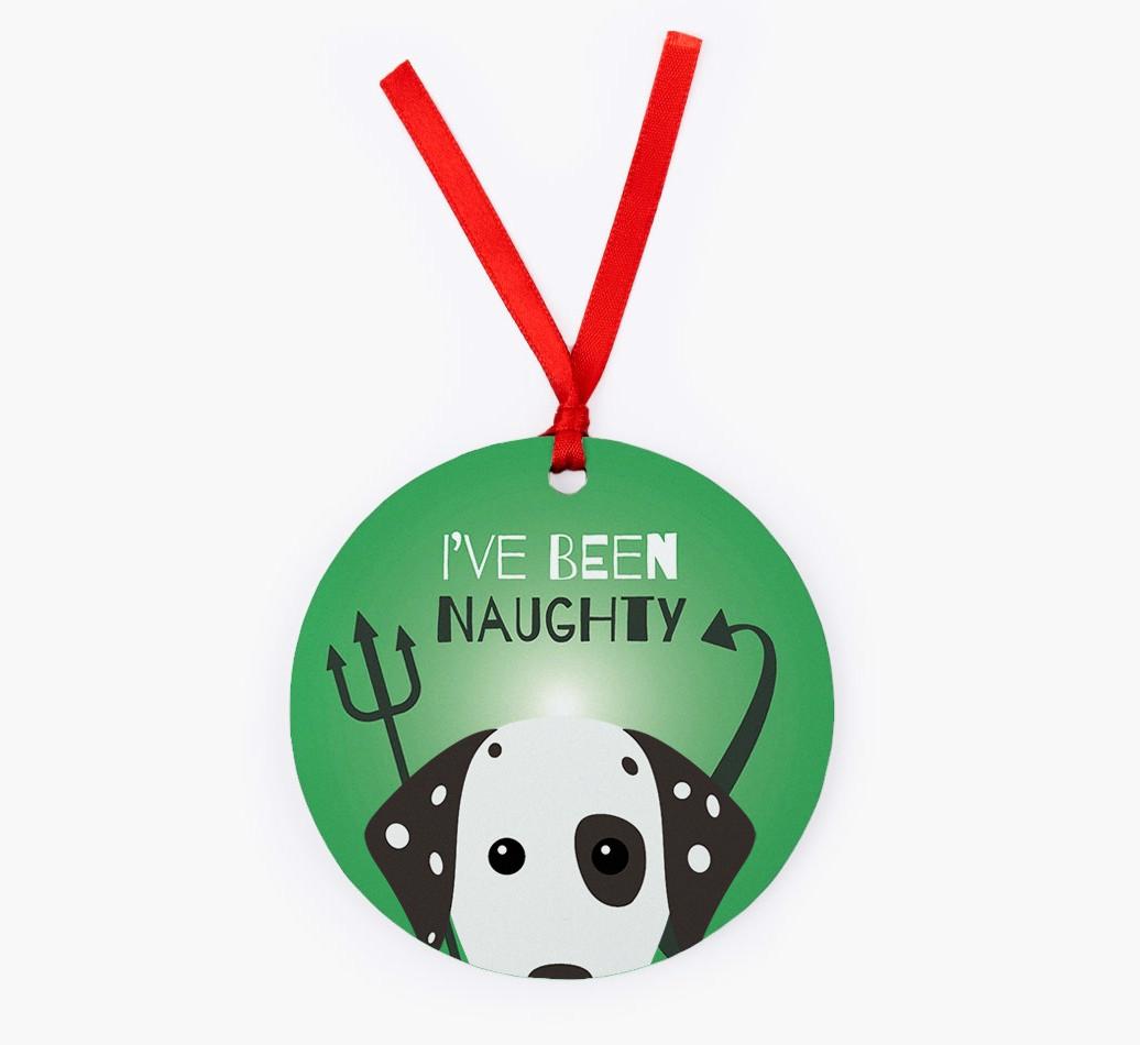 'I've Been Naughty' - {breedFullName} Christmas Decoration