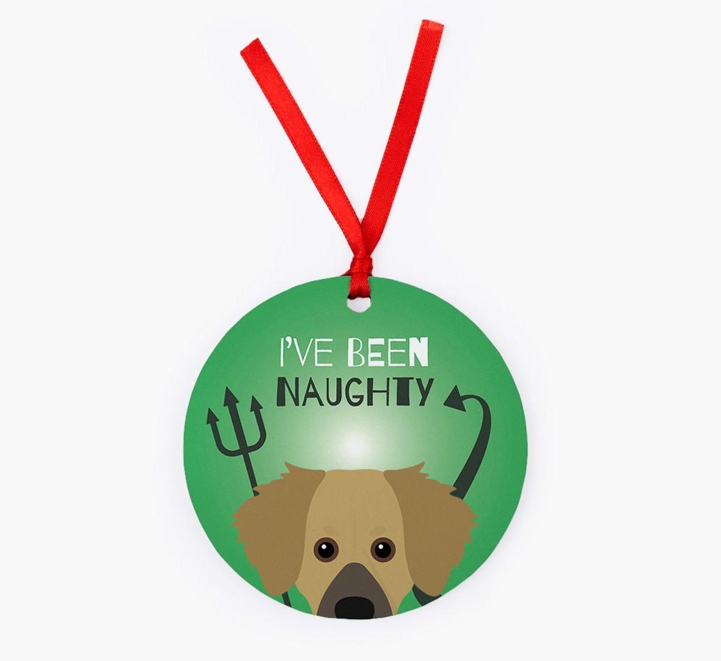 'I've Been Naughty' - {breedFullName} Christmas Decoration