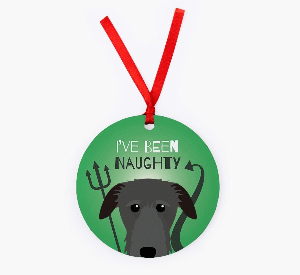 'I've Been Naughty' - {breedFullName} Christmas Decoration